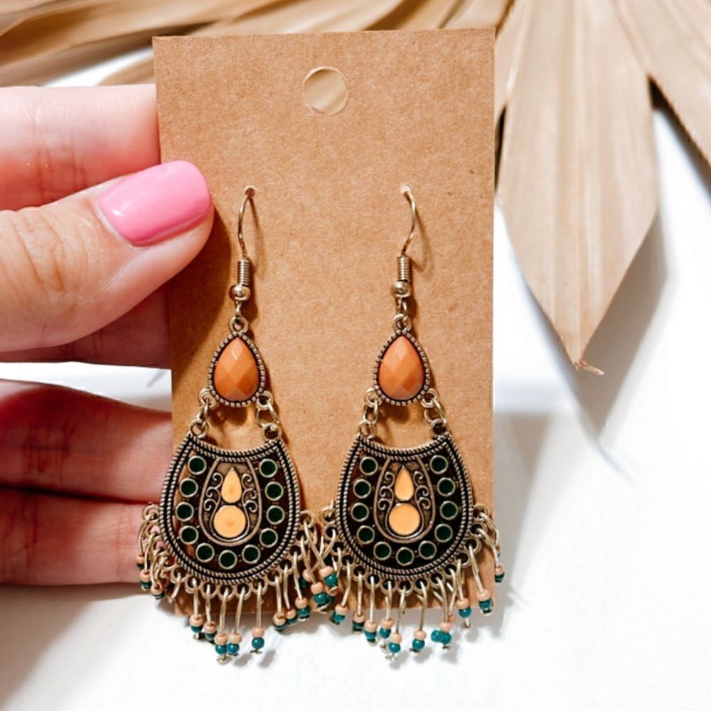 Boho dangle earrings S349
